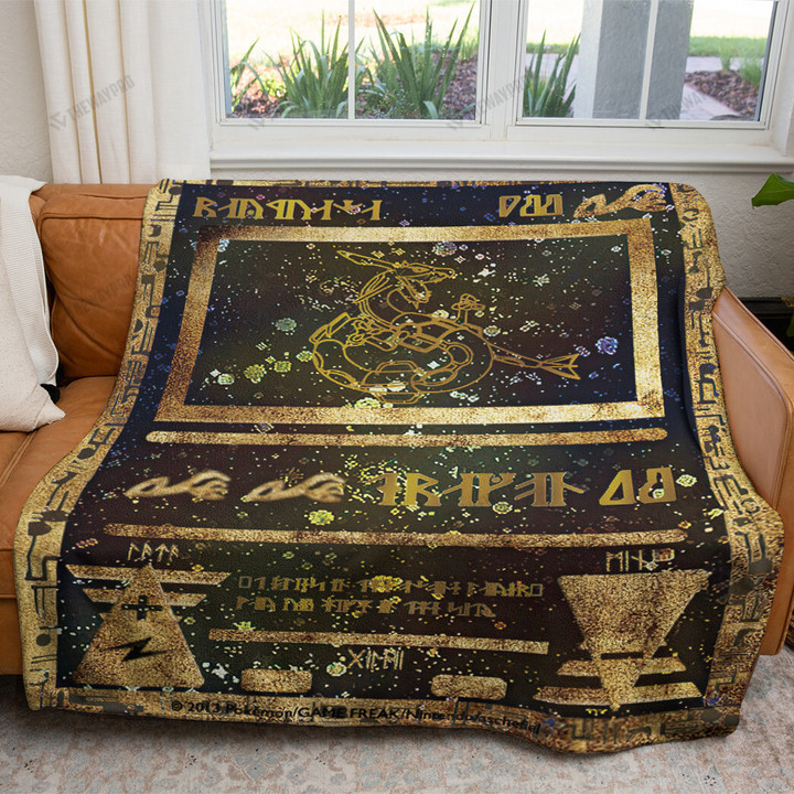 Ancient Rayquaza Custom Soft Blanket