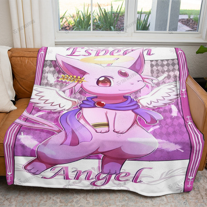 Espeon Angel Custom Soft Blanket