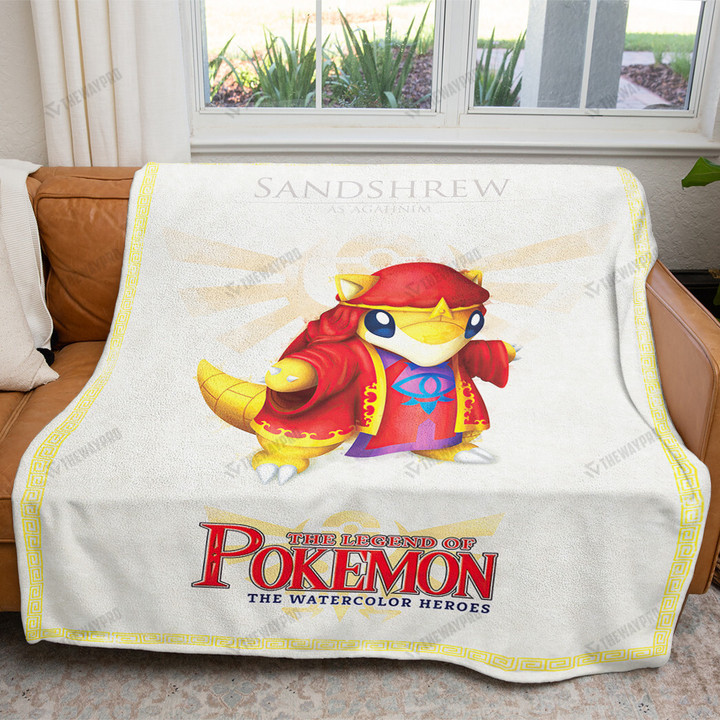 The Legend of Poke Sandshrew Custom Soft Blanket