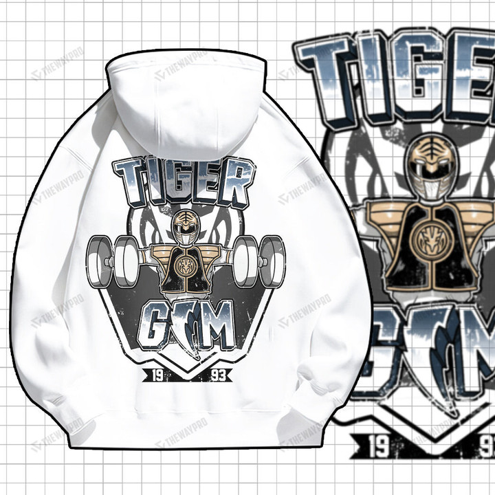 White Ranger Tiger Gym Cusom Graphic Apparel