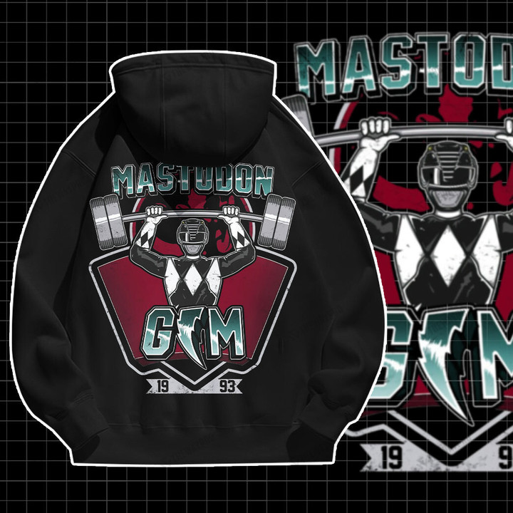 Black Ranger Mastodon Gym Cusom Graphic Apparel