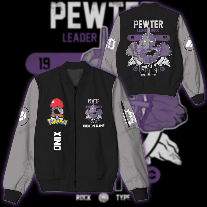 Pewter Gym Custom Bomber Jacket