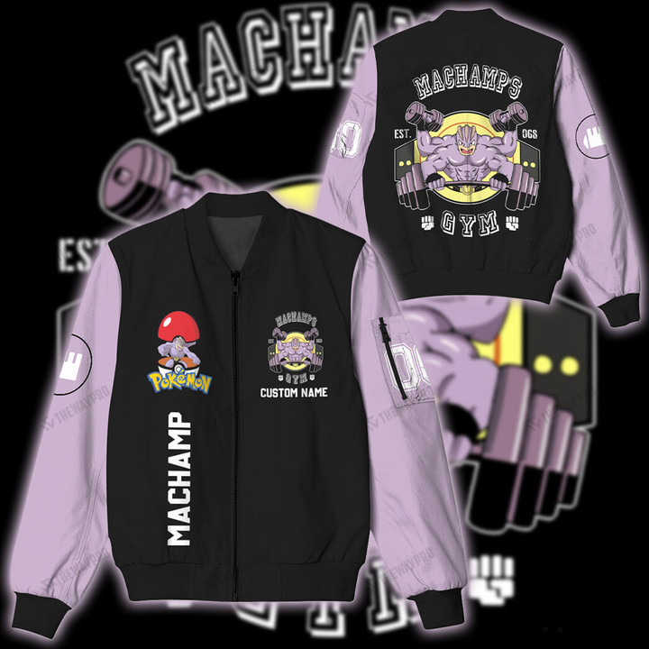 Machamp Gym Custom Bomber Jacket