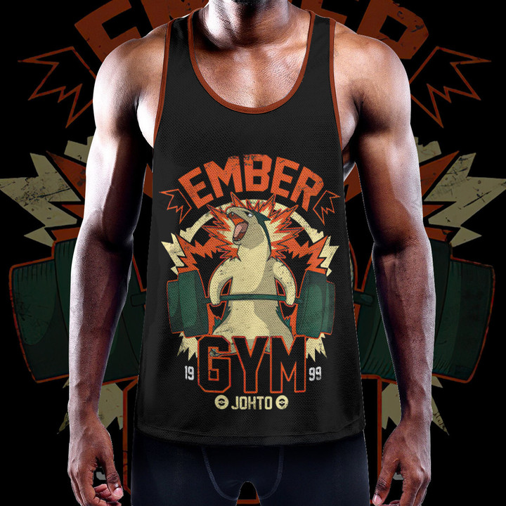 Ember Gym Custom Men's Slim Y-Back Muscle Tank Top