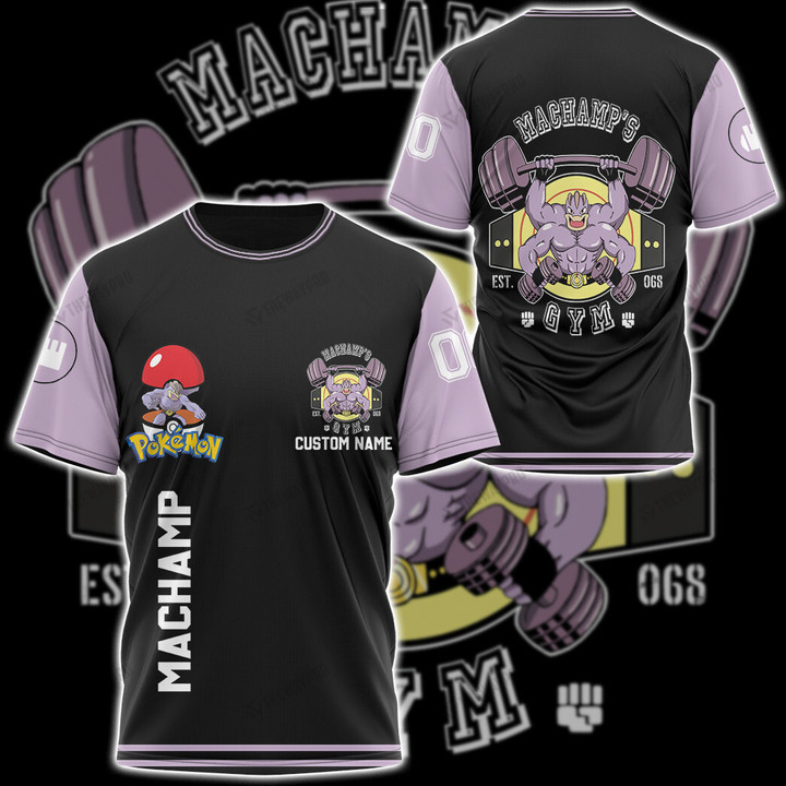 Machamp Gym Custom T-Shirt Apparel