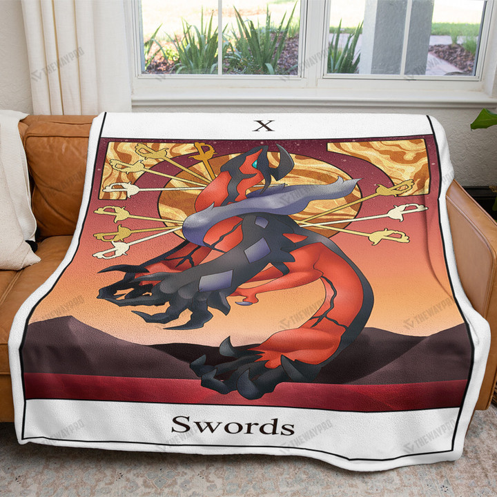 Tarot Swords Custom Soft Blanket