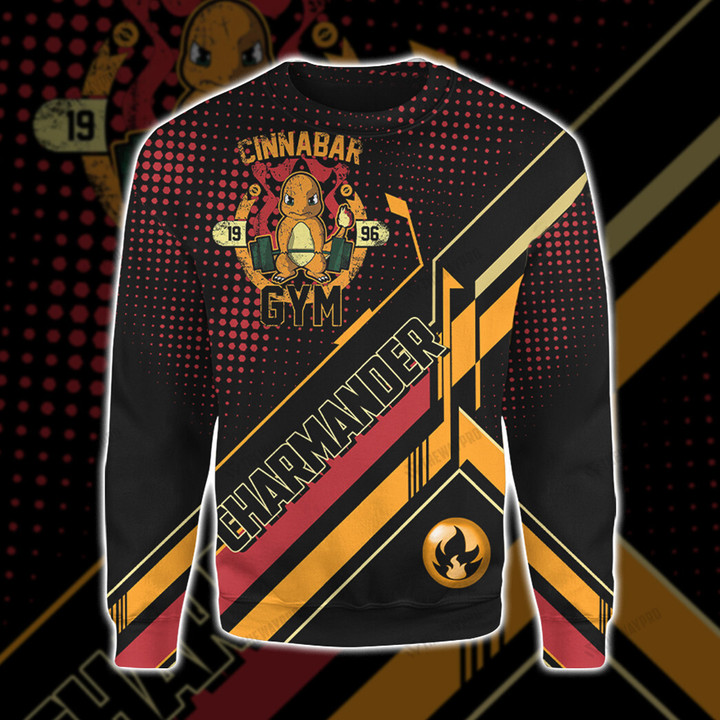 Cinnabar Charmander Gym Custom Sweatshirt