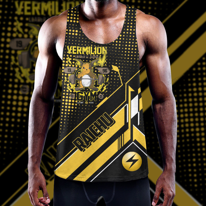 Vermilion Gym Custom Men's Slim Y-Back Muscle Tank Top