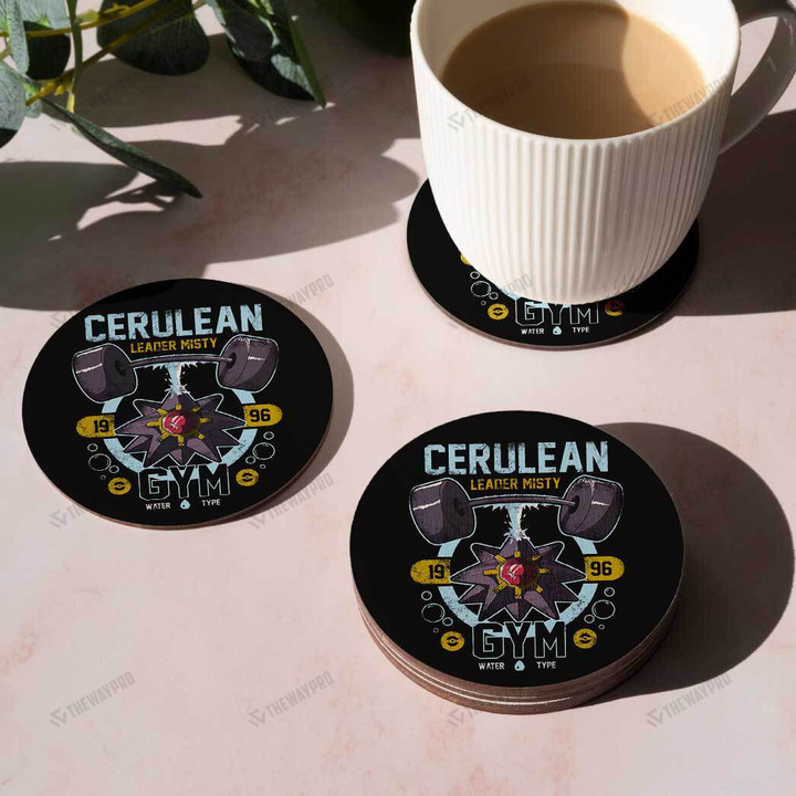 Cerulean Gym Custom Cork Coaster