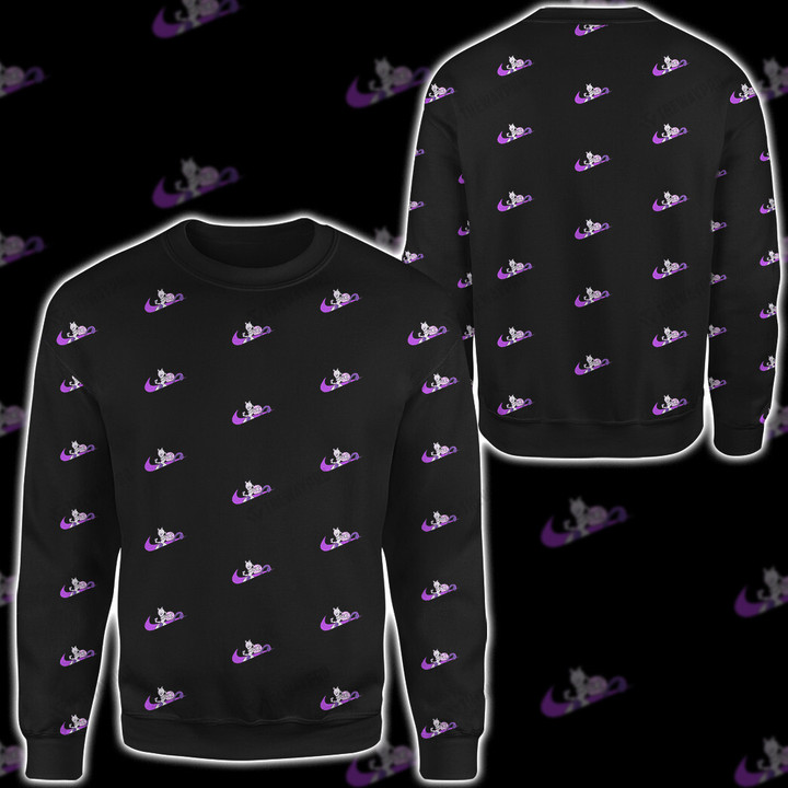 Mewtwo Swoosh Custom Sweatshirt Apparel