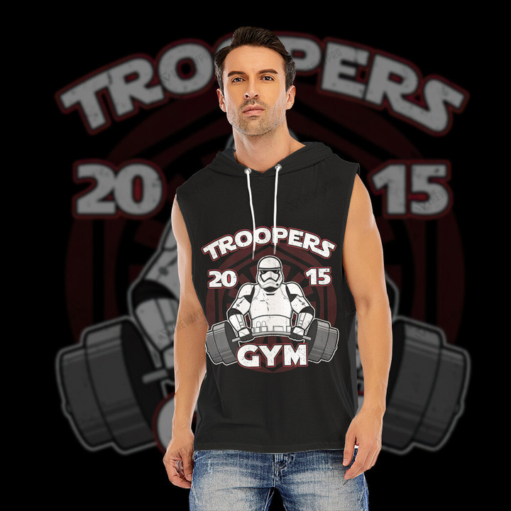 Troopers Gym Custom Hooded Tank Top