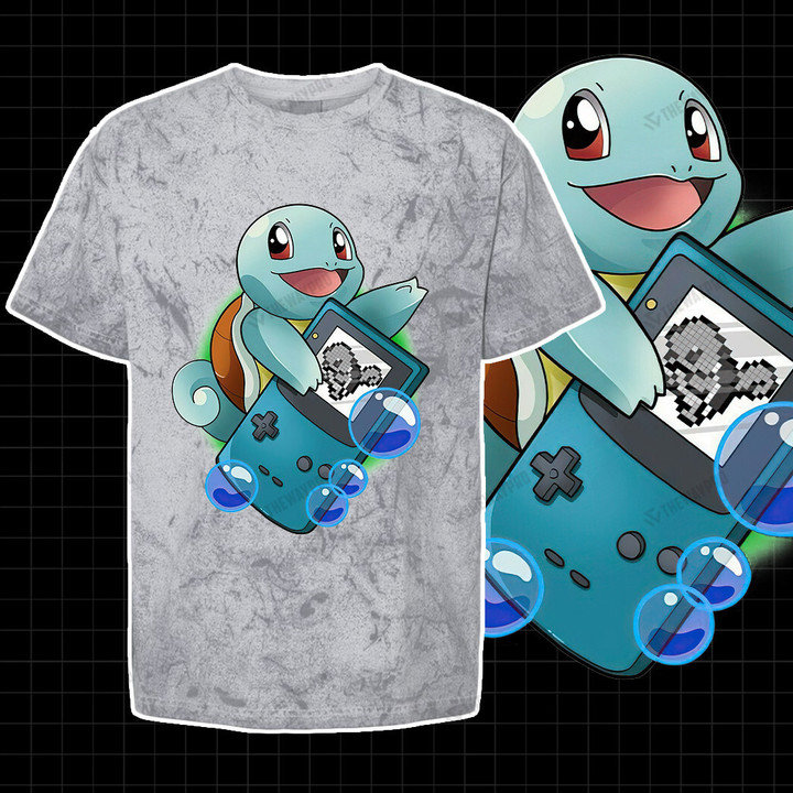 Starter Squirtle Game Console Custom Blast Tee
