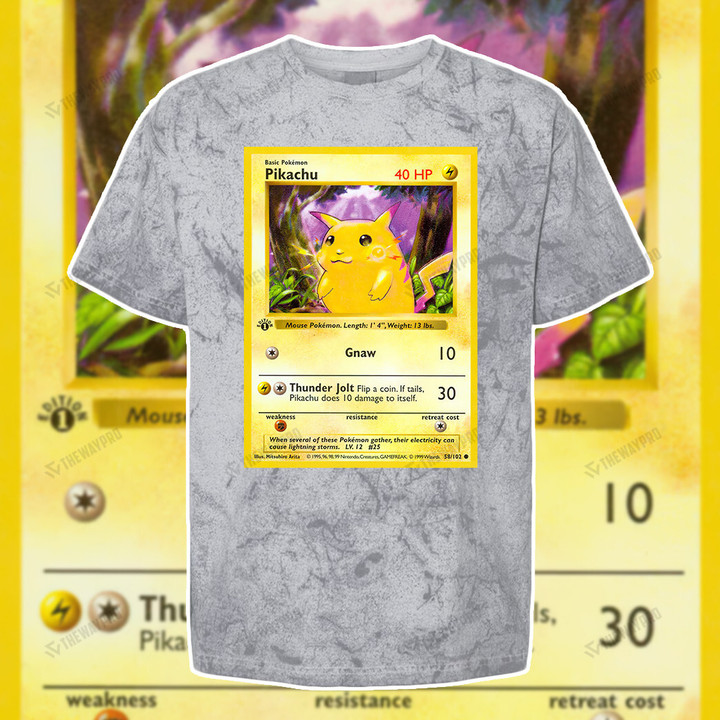 1st Edition Pikachu Card Custom Blast Tee