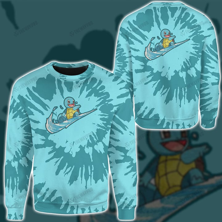 Squirtle Swoosh Tie Dye Custom Sweatshirt