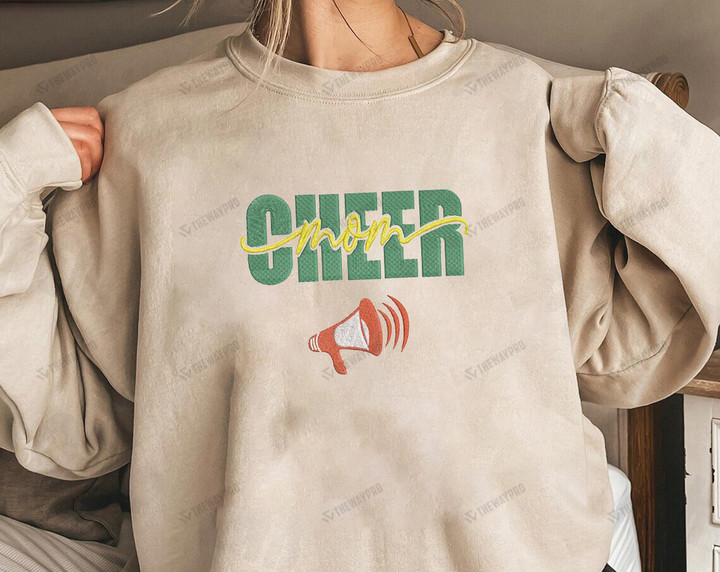 Cheer Mom Embroidered Hoodie Sweatshirt T-Shirt