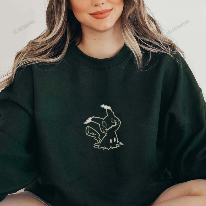 Mimikyu Outline Custom Embroidered Hoodie Sweatshirt T-Shirt