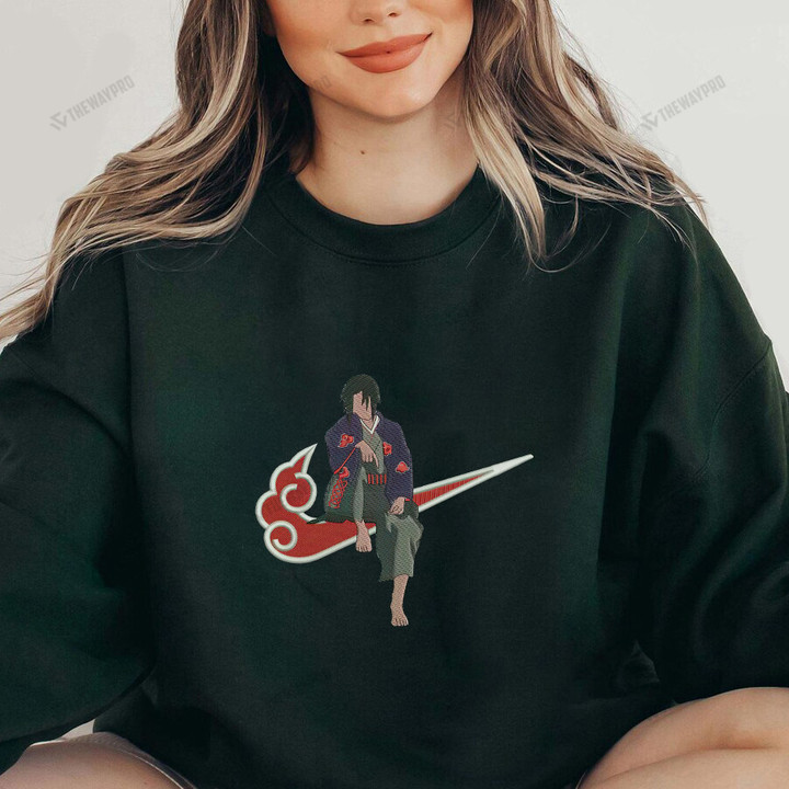 Nik Sasuke Swoosh Custom Printed/ Embroidered Hoodie Sweater T-shirt
