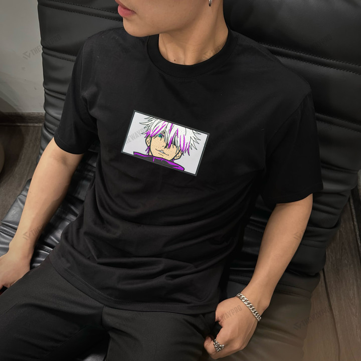 Anime Gojo Custom Embroidered Hoodie Sweatshirt T-Shirt