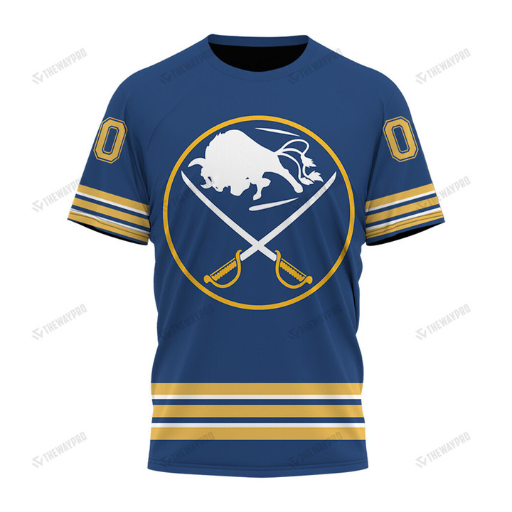 Hockey Buffalo Sabres Color Custom T-Shirt