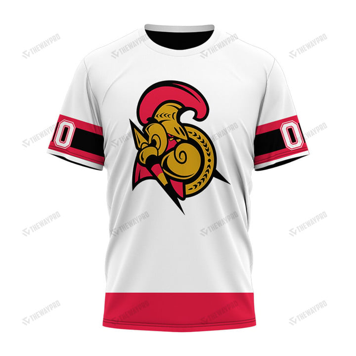 Hockey Ottawa Escenators Color Custom T-shirt Apparel