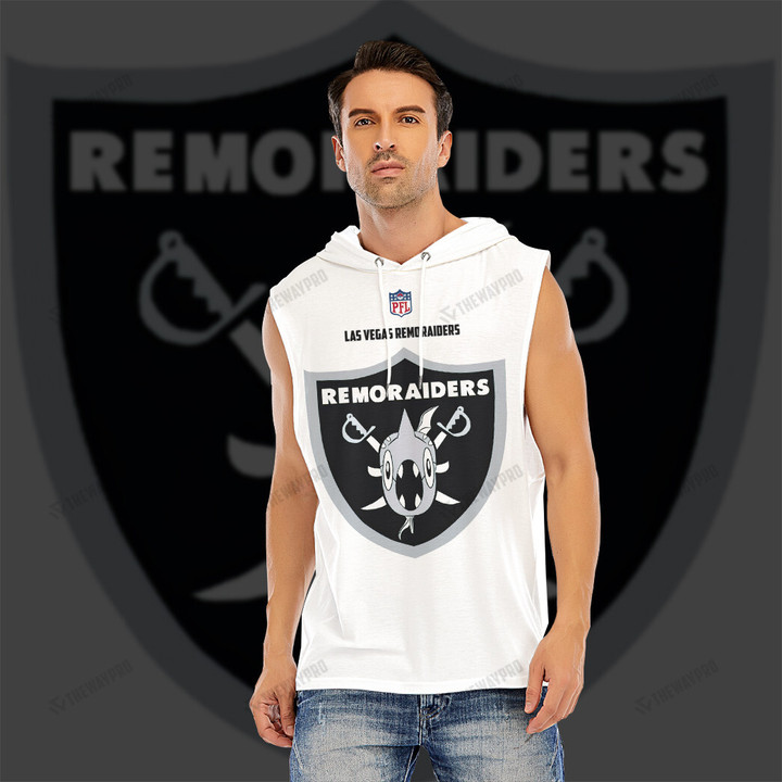 Football Las Vegas Remoraiders Custom Men's Hooded Tank Top