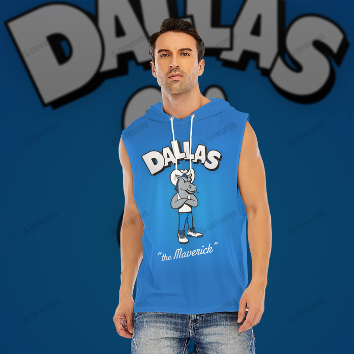 Basketball Toons Dallas Maverick Custom Men's Hooded Tank Top