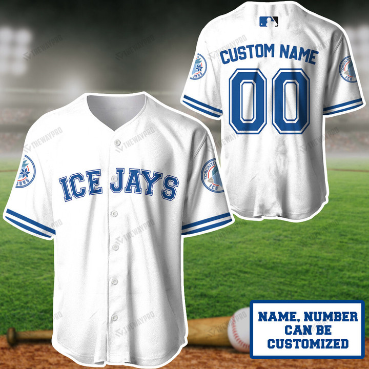 Toronto Ice Jays Custom Name Baseball Jersey