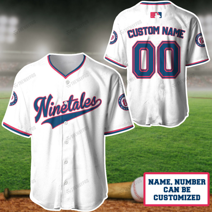 Washington Ninetales Custom Name Baseball Jersey