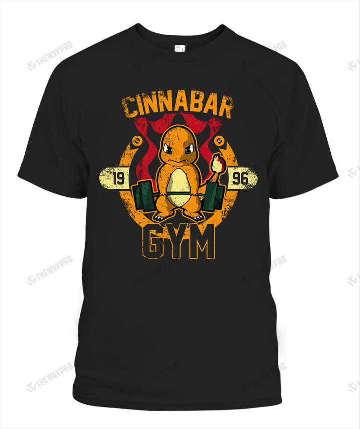 Charmander Cinnabar Gym Font Custom Graphic Apparel