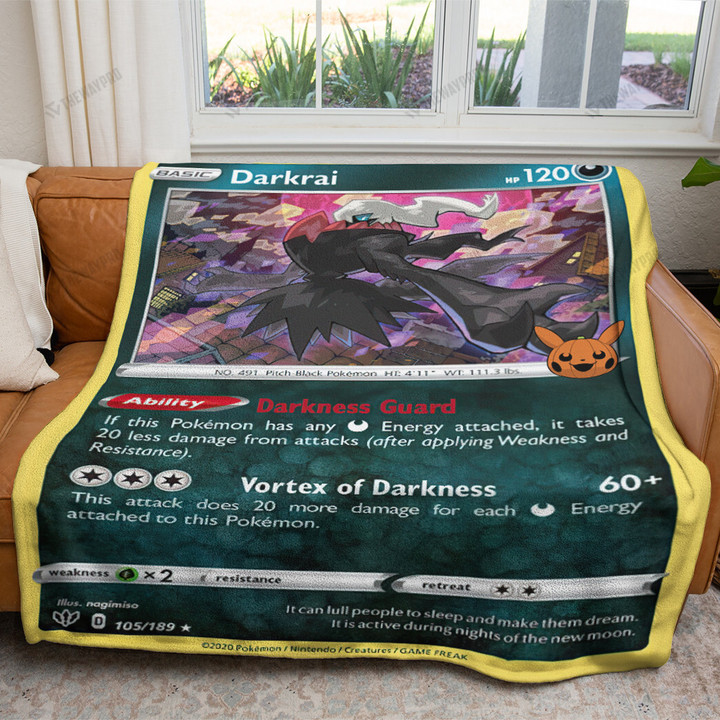 Halloween Trick or Trade Darkrai Custom Soft Blanket