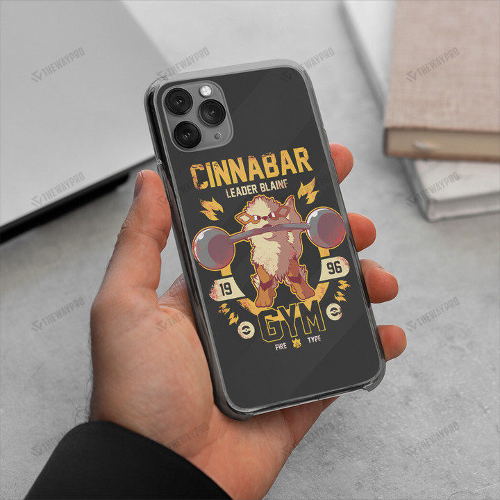 Poke Cinnabar Gym Custom Phone Case