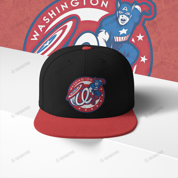 Baseball Superheroes Washington Capt Americas Custom Baseball Cap