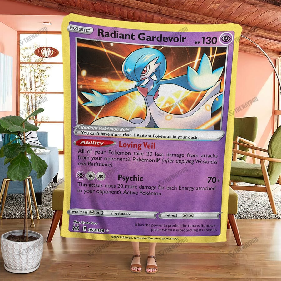 Radiant Gardevoir Card Custom Soft Blanket - The Waypro