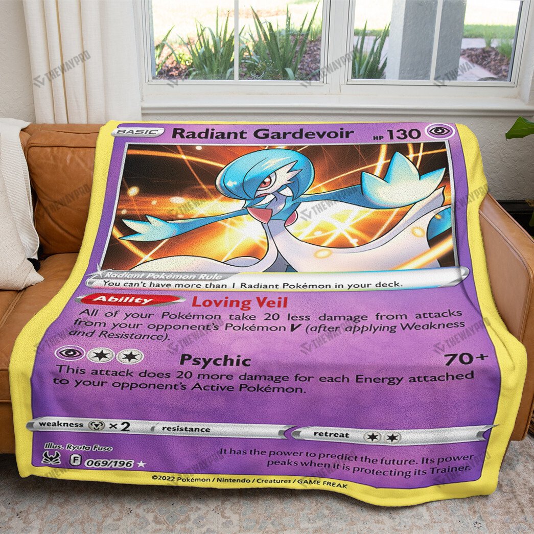 Radiant Gardevoir Card Custom Soft Blanket - The Waypro