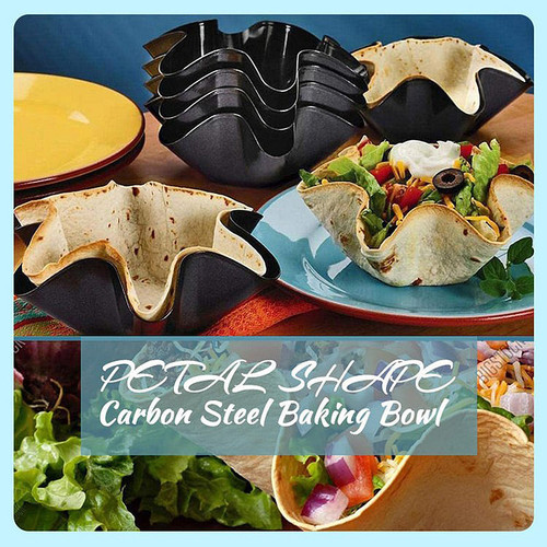 （Summer Hot Sale Now-48% OFF）Petal Shape Carbon Steel Baking Bowl