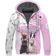 France Bulldog Mom Fleece Zipper, Dog Fleece Zipper For Humans