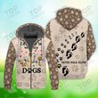 I'd Rather Be With My Dogs Fleece Zipper, Dog Fleece Zipper For Humans