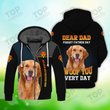 I Woof You Everyday Fleece Zipper, Golden Retriever Fleece Zipper, Dog Fleece Zipper For Humans