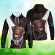 Labrador Zipper Hoodie, Dog Zipper Hoodie For Humans