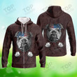 Pitbull Zipper Hoodie, Dog Zipper Hoodie For Humans