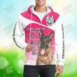 German Shepherd Zipper Hoodie, Dog Zipper Hoodie For Humans