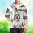 American Bully Zipper Hoodie, Dog Zipper Hoodie For Humans