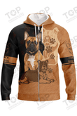 French Bulldog Zipper Hoodie, Dog Zipper Hoodie For Humans