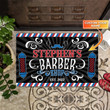 Barber Shop Personalized Doormat Name