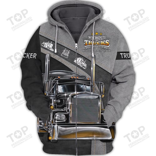 Trucker 3D All Over Printed Hoodie