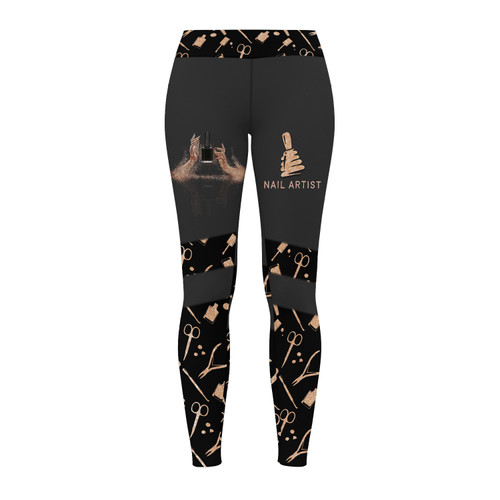 Rose Gold Nails Artist Legging Apparel Gift For Women