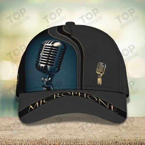 Microphone Cap 3D Baseball 2614