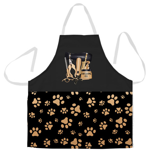 Grooming With Love, Care, And A Touch Of Perfection 3D Apron Groomer Apron