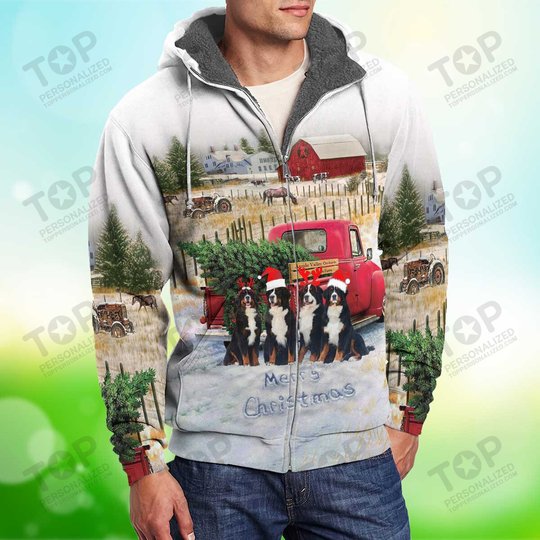 Dog Christmas Fleece Zipper, Dog Fleece Zipper For Humans