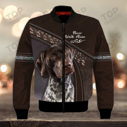 German Shorthaired Pointer Lover Never Walk Alone 3D Full Print Shirts 1146